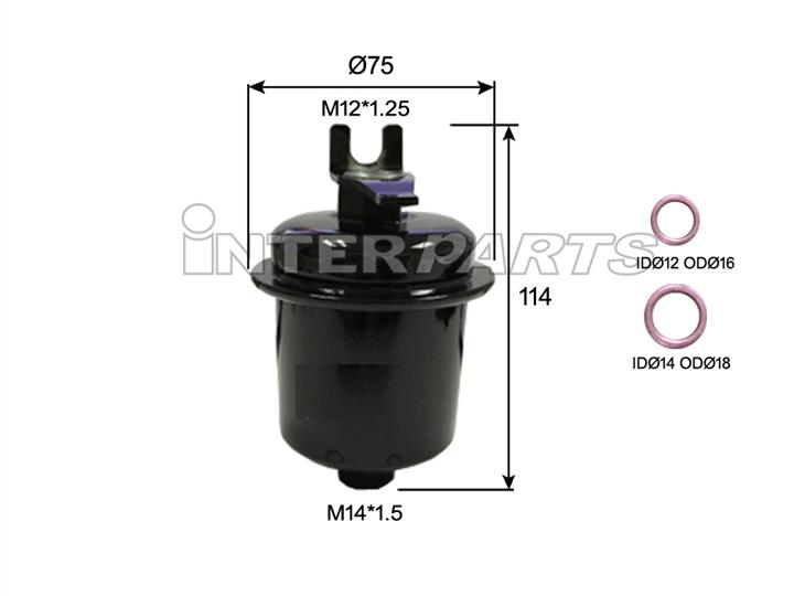 Interparts filter IPF-421E Fuel filter IPF421E: Buy near me in Poland at 2407.PL - Good price!