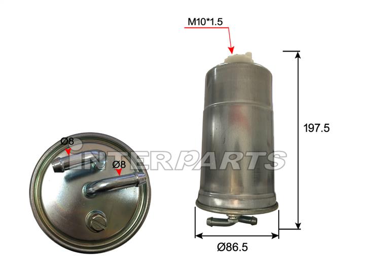 Interparts filter IPF-427 Filtr paliwa IPF427: Dobra cena w Polsce na 2407.PL - Kup Teraz!