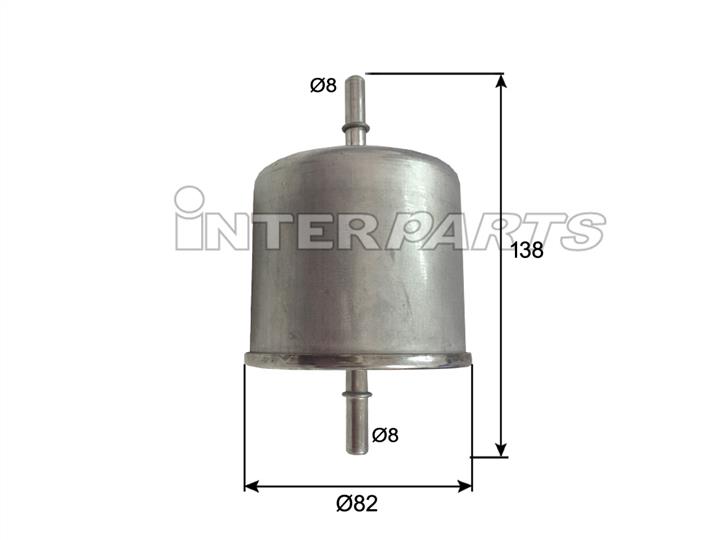 Interparts filter IPF-638E Fuel filter IPF638E: Buy near me in Poland at 2407.PL - Good price!