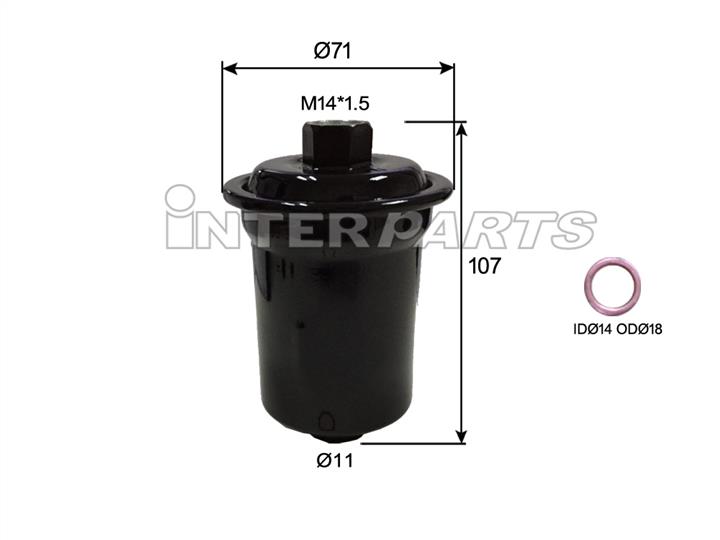 Interparts filter IPF-H011E Filtr paliwa IPFH011E: Dobra cena w Polsce na 2407.PL - Kup Teraz!