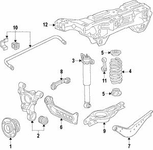 Wahacz zawieszenia General Motors 84309091