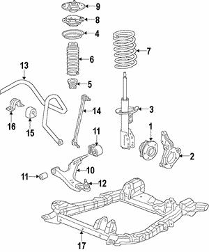 General Motors 13589508 Wheel hub front 13589508: Buy near me in Poland at 2407.PL - Good price!