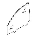 General Motors 96541676 Front right door glass 96541676: Buy near me in Poland at 2407.PL - Good price!