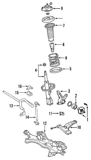 General Motors 88970151 Suspension Strut Support Mount 88970151: Buy near me in Poland at 2407.PL - Good price!