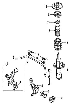 General Motors 96653237 Suspension spring front 96653237: Buy near me in Poland at 2407.PL - Good price!