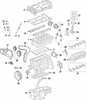 General Motors 55590348 Main bearings, crankshaft 55590348: Buy near me in Poland at 2407.PL - Good price!