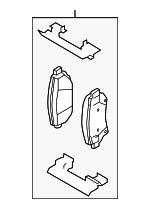 General Motors 19152643 Brake Pad Set, disc brake 19152643: Buy near me in Poland at 2407.PL - Good price!