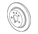 General Motors 13502136 Rear brake disc 13502136: Buy near me at 2407.PL in Poland at an Affordable price!