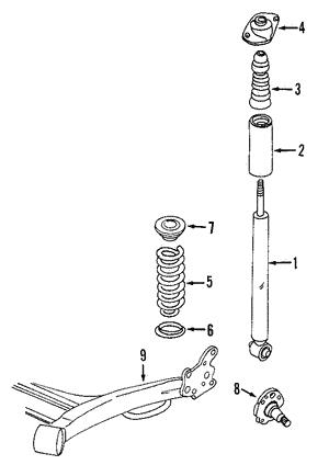 General Motors 96456713 Rear shock absorber support 96456713: Buy near me in Poland at 2407.PL - Good price!