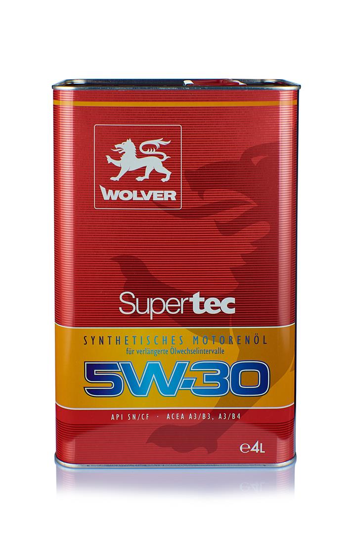 Wolver 4260360941399 Engine oil Wolver SuperTec 5W-30, 4L 4260360941399: Buy near me in Poland at 2407.PL - Good price!