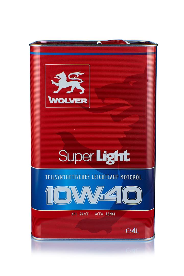 Wolver 4260360940033 Engine oil Wolver Super Light 10W-40, 4L 4260360940033: Buy near me in Poland at 2407.PL - Good price!