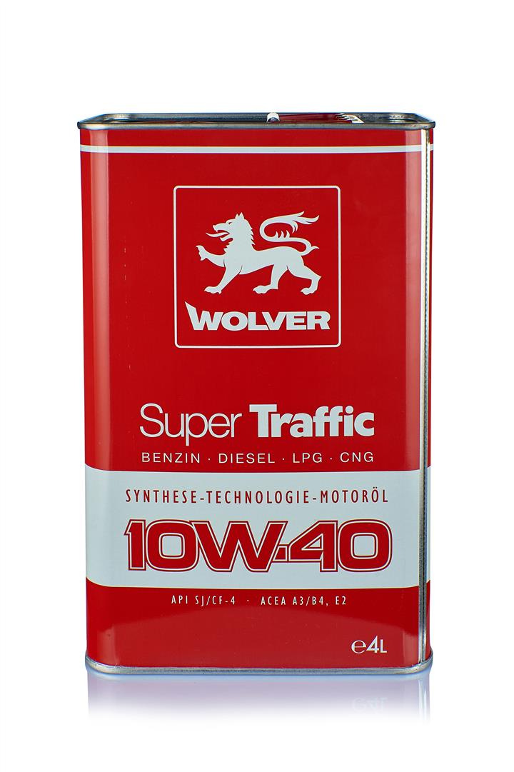 Wolver 4260360942525 Olej silnikowy Wolver Super Traffic 10W-40, 4 l 4260360942525: Dobra cena w Polsce na 2407.PL - Kup Teraz!