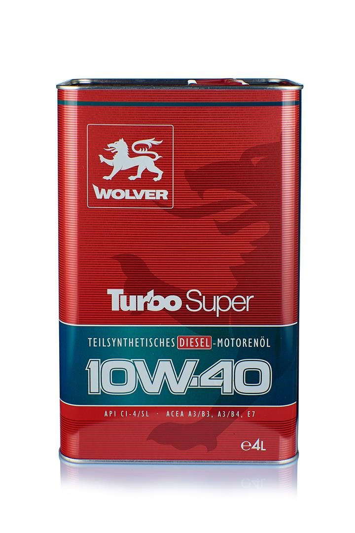 Wolver 4260360941191 Olej silnikowy Wolver Turbo Super 10W-40, 4L 4260360941191: Dobra cena w Polsce na 2407.PL - Kup Teraz!