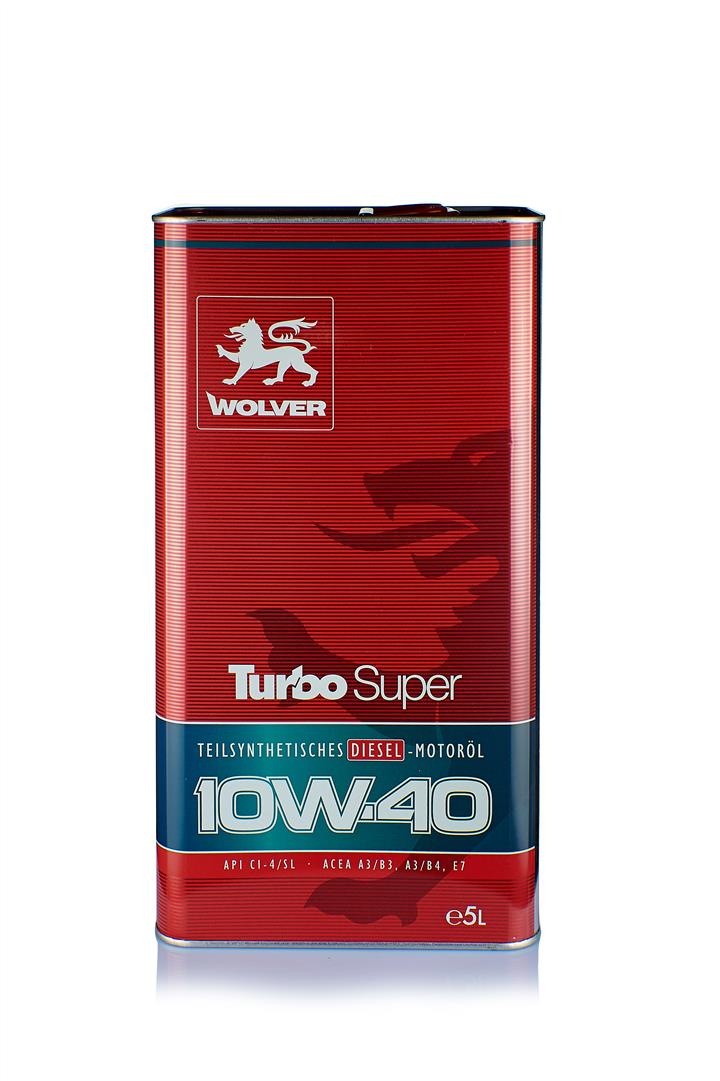 Wolver 4260360940910 Engine oil Wolver Turbo Super 10W-40, 5L 4260360940910: Buy near me in Poland at 2407.PL - Good price!