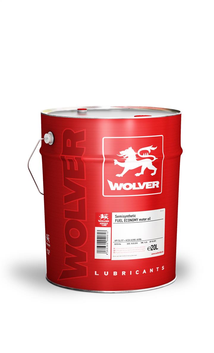 Wolver 4260360940637 Engine oil Wolver Turbo Super 10W-40, 20L 4260360940637: Buy near me in Poland at 2407.PL - Good price!