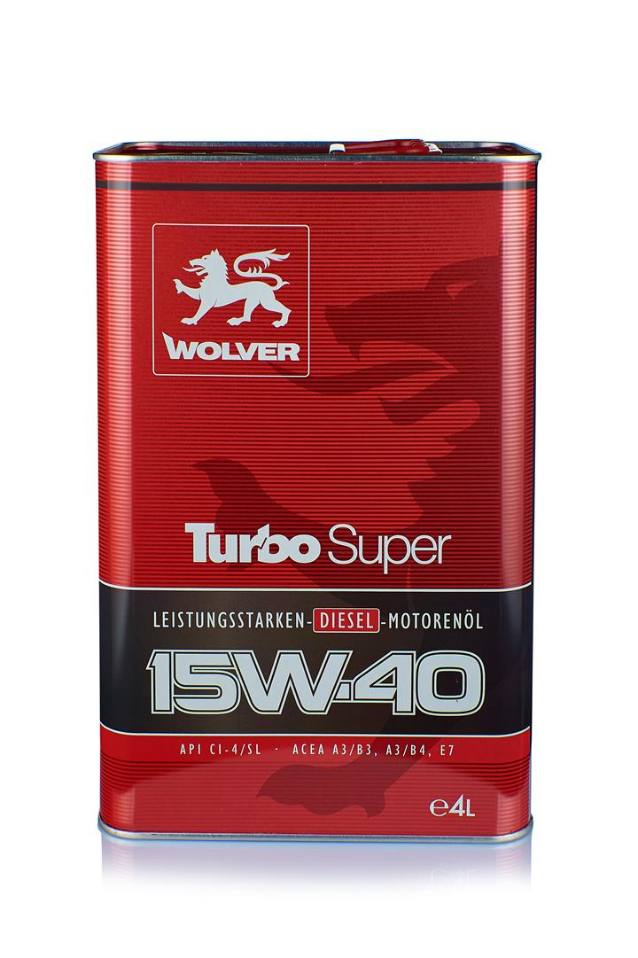 Wolver 4260360941238 Olej silnikowy Wolver Turbo Super 15W-40, 4 l 4260360941238: Dobra cena w Polsce na 2407.PL - Kup Teraz!