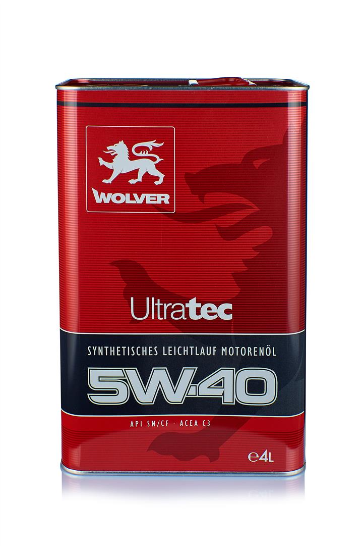 Wolver 4260360940811 Engine oil Wolver UltraTec 5W-40, 4L 4260360940811: Buy near me in Poland at 2407.PL - Good price!