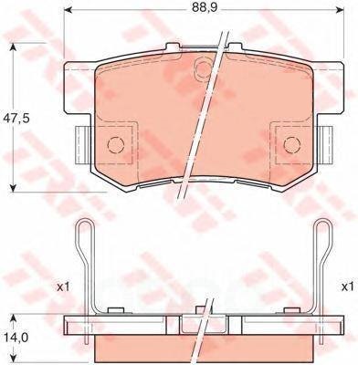 TRW GDB3175S Brake Pad Set, disc brake GDB3175S: Buy near me in Poland at 2407.PL - Good price!