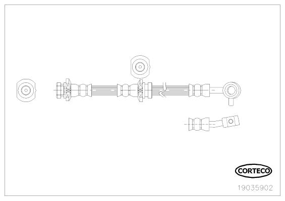 Corteco 19035902 Brake Hose 19035902: Buy near me in Poland at 2407.PL - Good price!