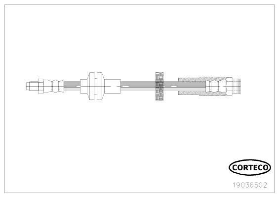 Corteco 19036502 Bremsschlauch 19036502: Kaufen Sie zu einem guten Preis in Polen bei 2407.PL!