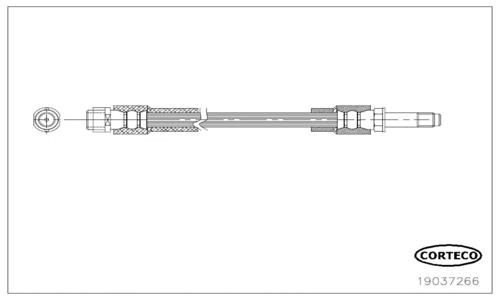 Corteco 19037266 Bremsschlauch 19037266: Kaufen Sie zu einem guten Preis in Polen bei 2407.PL!