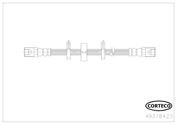 Corteco 49378423 Brake Hose 49378423: Buy near me in Poland at 2407.PL - Good price!