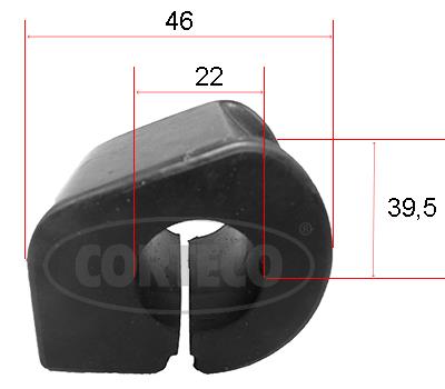 Corteco 49371815 Front stabilizer bush 49371815: Buy near me in Poland at 2407.PL - Good price!