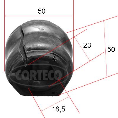 Corteco 49371890 Втулка стабилизатора переднего 49371890: Отличная цена - Купить в Польше на 2407.PL!