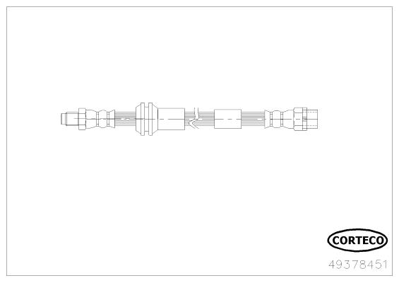 Corteco 49378451 Brake Hose 49378451: Buy near me in Poland at 2407.PL - Good price!