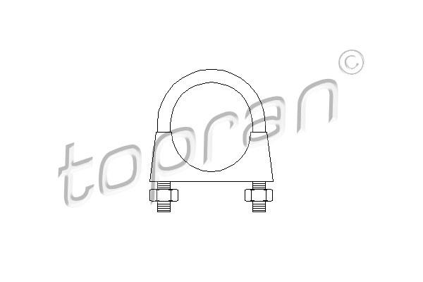 Topran 202 494 Exhaust clamp 202494: Buy near me in Poland at 2407.PL - Good price!