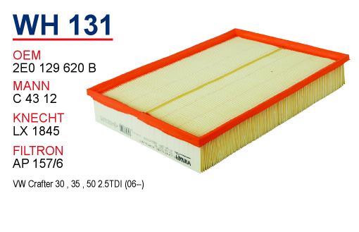 Wunder WH131 Air filter WH131: Buy near me in Poland at 2407.PL - Good price!