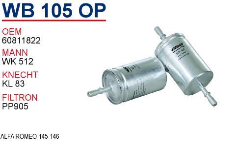 Wunder WB-105 Fuel filter WB105: Buy near me in Poland at 2407.PL - Good price!