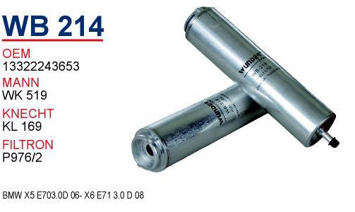 Wunder WB-214 Fuel filter WB214: Buy near me in Poland at 2407.PL - Good price!