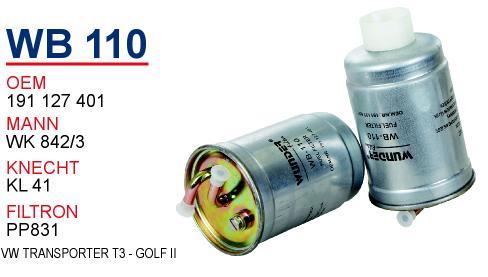 Wunder WB-110 Fuel filter WB110: Buy near me in Poland at 2407.PL - Good price!