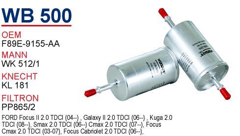 Wunder WB-500 Kraftstofffilter WB500: Kaufen Sie zu einem guten Preis in Polen bei 2407.PL!