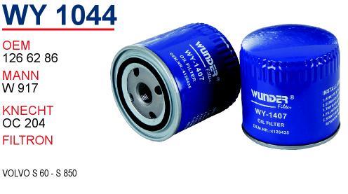 Wunder WY-1044 Filtr oleju WY1044: Dobra cena w Polsce na 2407.PL - Kup Teraz!