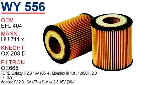 Wunder WY-556 Масляный фильтр WY556: Отличная цена - Купить в Польше на 2407.PL!