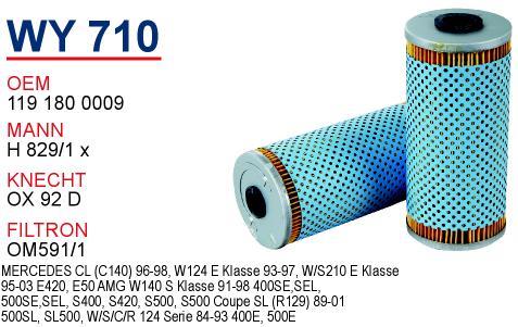 Wunder WY-710 Oil Filter WY710: Buy near me in Poland at 2407.PL - Good price!
