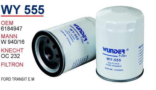 Wunder WY-555 Filtr oleju WY555: Dobra cena w Polsce na 2407.PL - Kup Teraz!