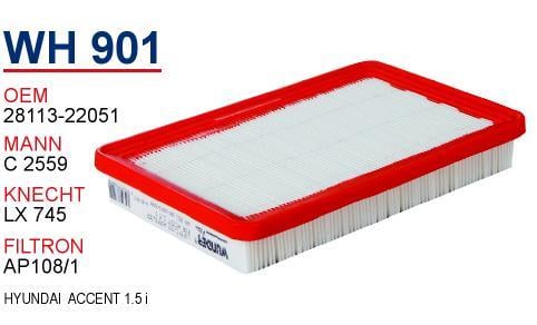 Wunder WH-901 Air filter WH901: Buy near me in Poland at 2407.PL - Good price!