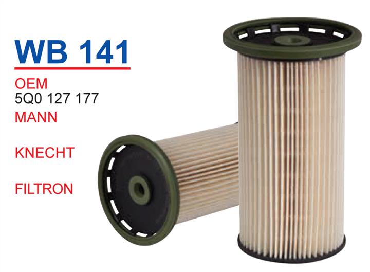 Wunder WB 141 Fuel filter WB141: Buy near me in Poland at 2407.PL - Good price!