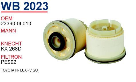 Wunder WB 2023 Fuel filter WB2023: Buy near me in Poland at 2407.PL - Good price!
