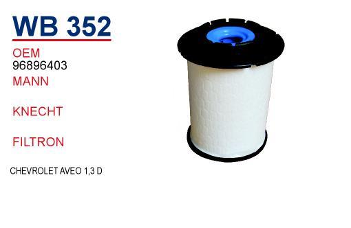 Wunder WB 352 Топливный фильтр WB352: Отличная цена - Купить в Польше на 2407.PL!