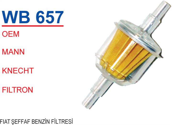 Wunder WB 657 Fuel filter WB657: Buy near me in Poland at 2407.PL - Good price!