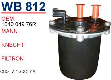Wunder WB 812 Fuel filter WB812: Buy near me in Poland at 2407.PL - Good price!