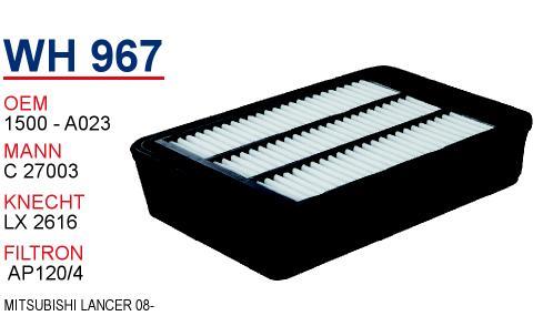 Wunder WH-967 Air filter WH967: Buy near me in Poland at 2407.PL - Good price!