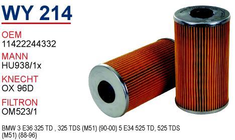 Wunder WY 214 Oil Filter WY214: Buy near me in Poland at 2407.PL - Good price!