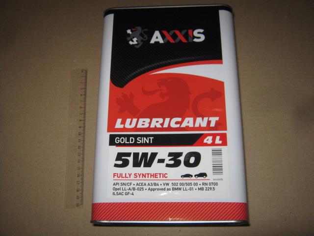 AXXIS 48021043868 Engine oil AXXIS Gold Sint 5W-30, 4L 48021043868: Buy near me in Poland at 2407.PL - Good price!