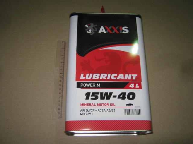 AXXIS 48021043889 Engine oil AXXIS Power M 15W-40, 4L 48021043889: Buy near me in Poland at 2407.PL - Good price!