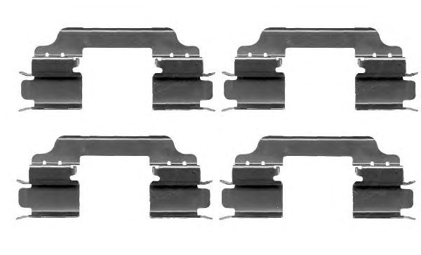 Mercedes A 415 421 02 91 Mounting kit brake pads A4154210291: Buy near me in Poland at 2407.PL - Good price!